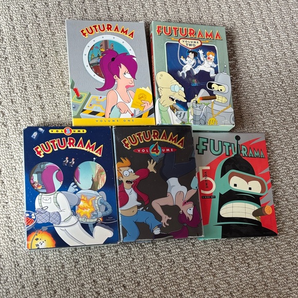 Fox Other - Futurama DVD Box Set Volumes - Colorful Cartoon Covers